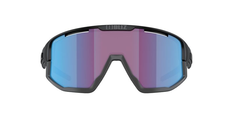 Bliz Fusion Small Bliz Matte Black Linsefarge: Rosa/fiolett speilblå