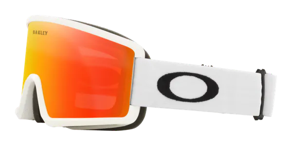 Oakley Target Line M Fire Iridium Brilleglass, Matte White Strop