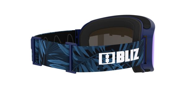 Bliz Flow, Linsefarge: Brown Blue, Innfatningsfarge: Matte Blue