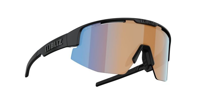 Bliz Matrix Small - Nano | Nordic Light Matt Black, Lens: Orange