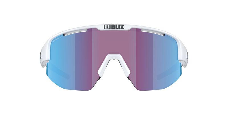 Bliz Matrix Small Matte White Linsefarge: Rosa/fiolett speilblå