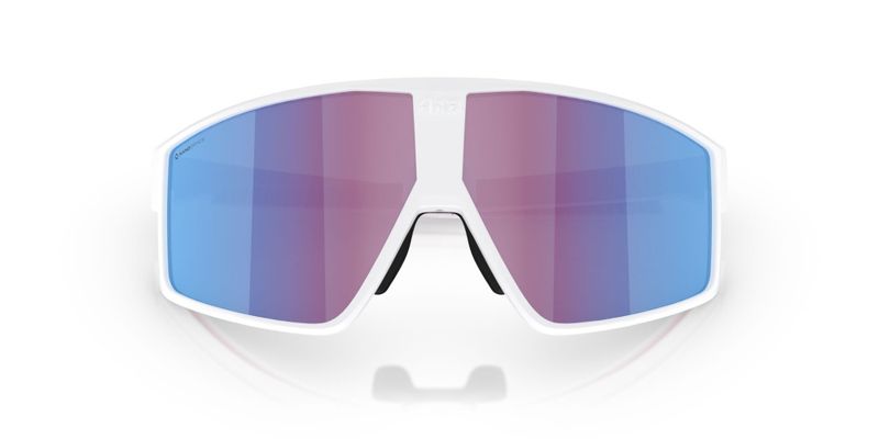 Bliz P002 Matte White Linsefarge: Korall/oransje speilblå
