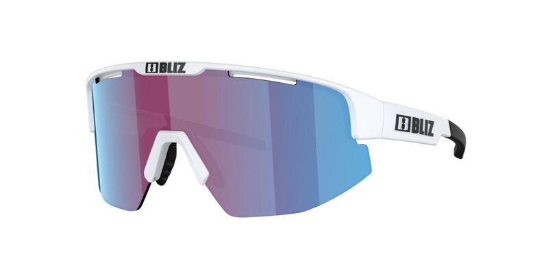 Bliz Matrix Small Matte White Linsefarge: Rosa/fiolett speilblå