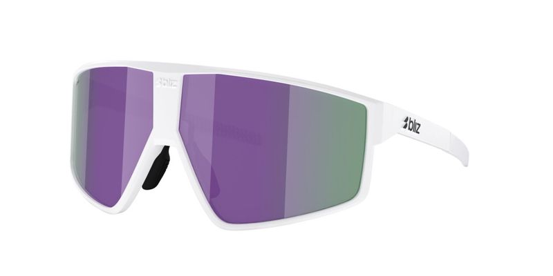 Bliz P002 Matte White Linsefarge: Brun/lilla flerfarget